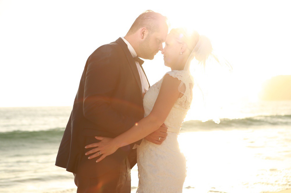 Brautpaar am Strand, Hochzeitsfotograf Aachen